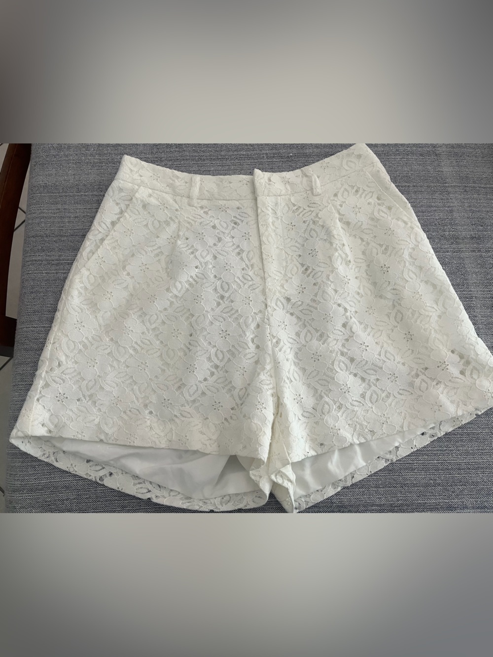 Molly Bracken White Floral Lace Shorts Women’s Medium Boho Cottagecore